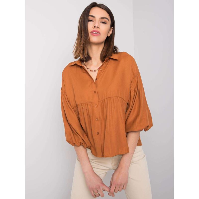 Dámska košeľa Janet RUE PARIS hnedá