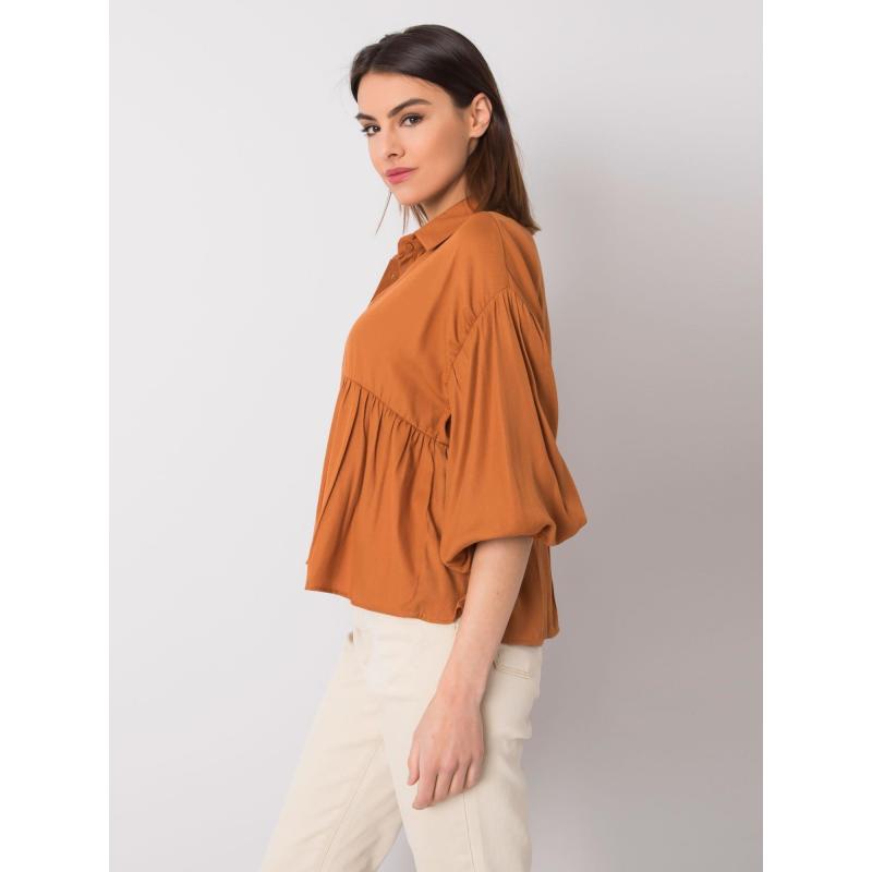 Dámska košeľa Janet RUE PARIS hnedá