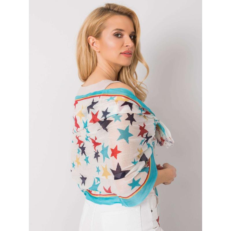 Dámský šátek s potiskem hvězd SONNY modrý 