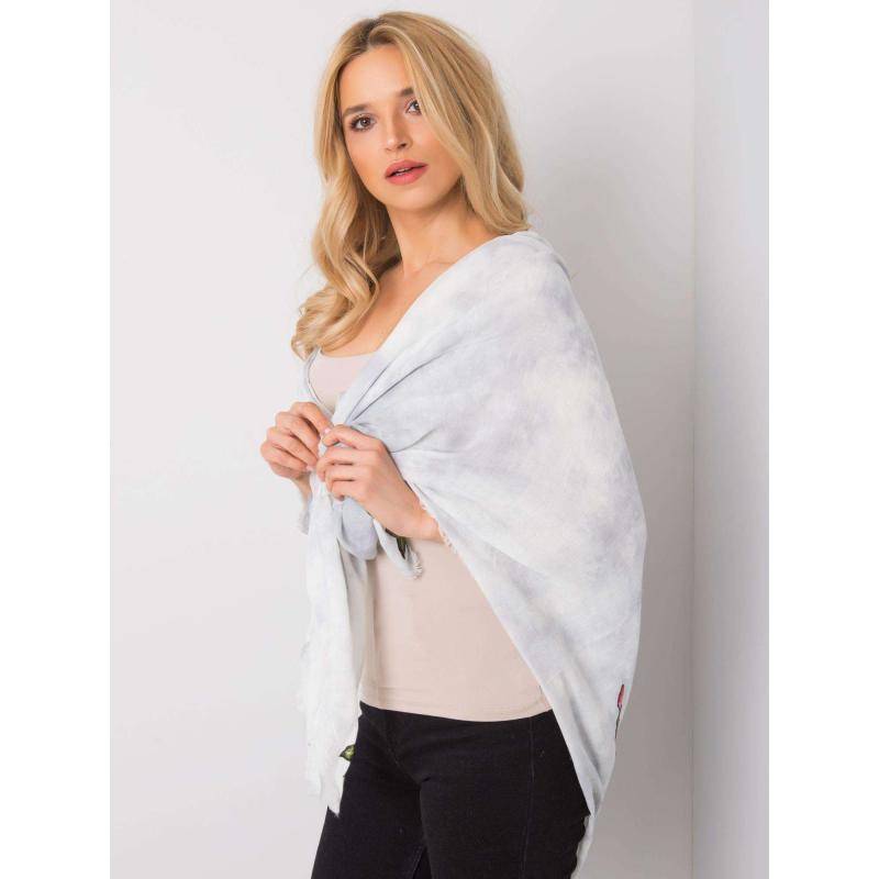 Női sál applikációkkal JADEN szürke