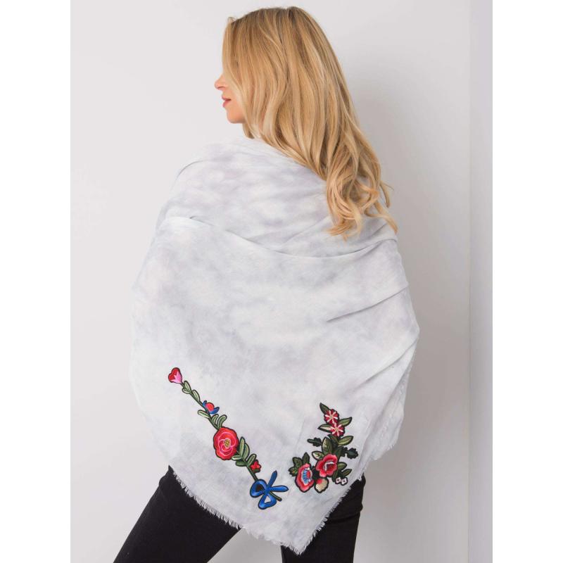 Női sál applikációkkal JADEN szürke