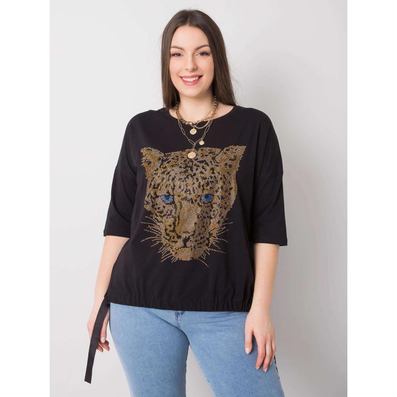 Dámská halenka plus size DARREN černá