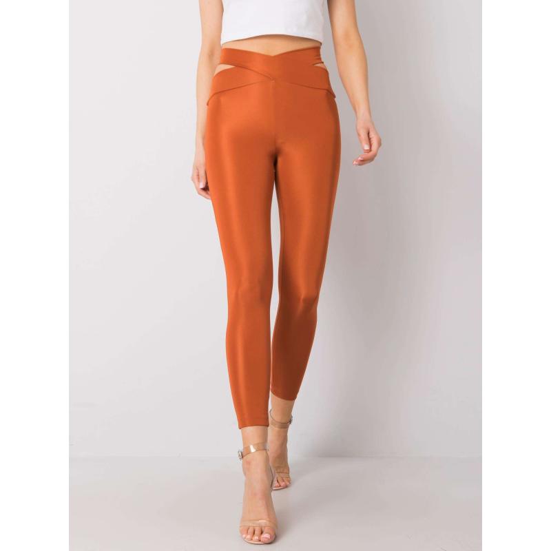 Dámske pruhované legíny Alayna RUE PARIS svetlomodré