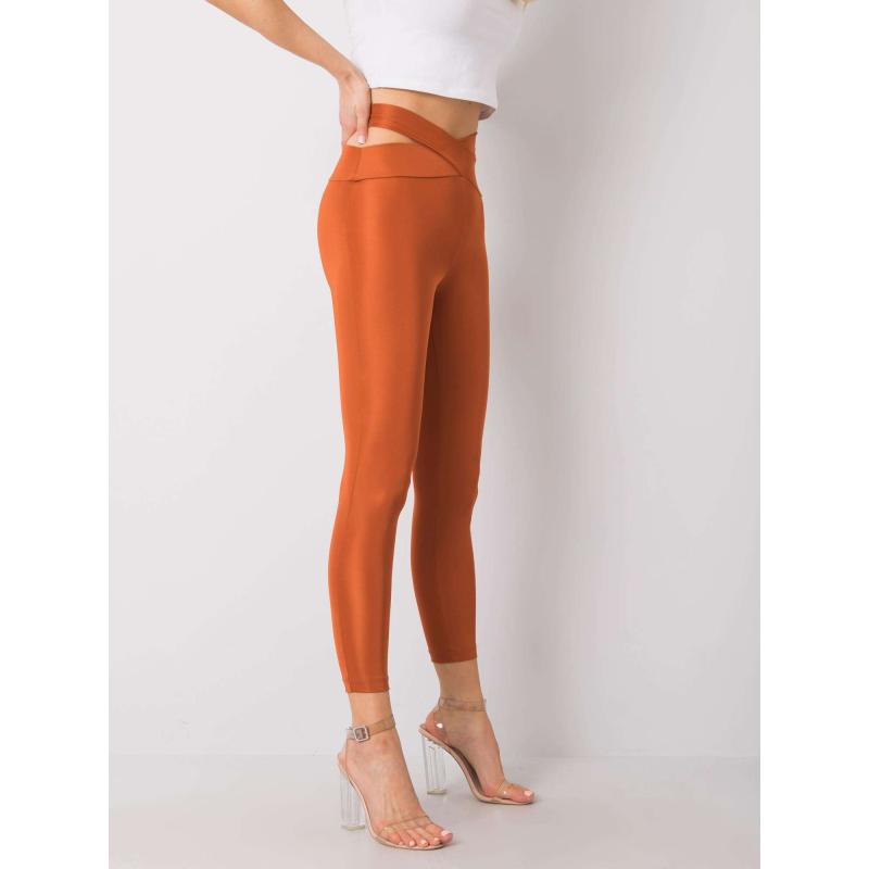 Dámske pruhované legíny Alayna RUE PARIS svetlomodré