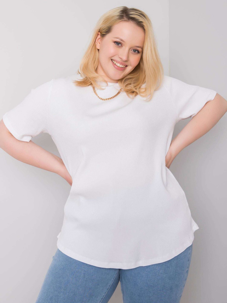Dámska plus size blúzka STELLA biela