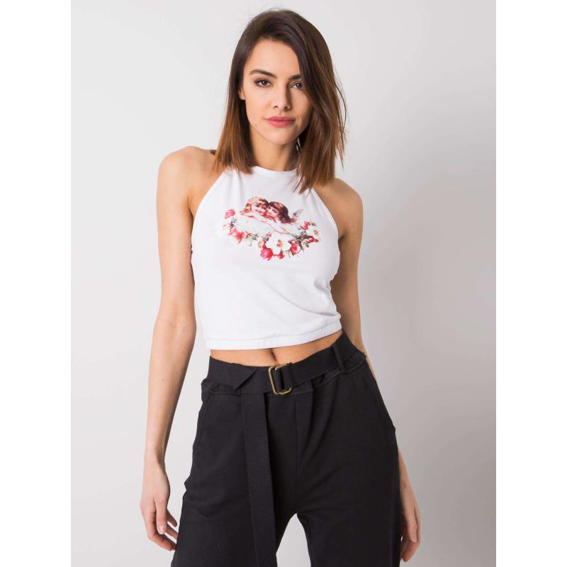 Dámský top s potiskem Debra RUE PARIS bílý 