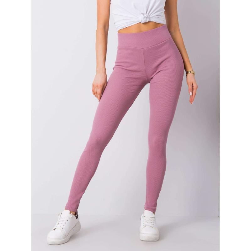 Dámske rebrované legíny Sanja pink