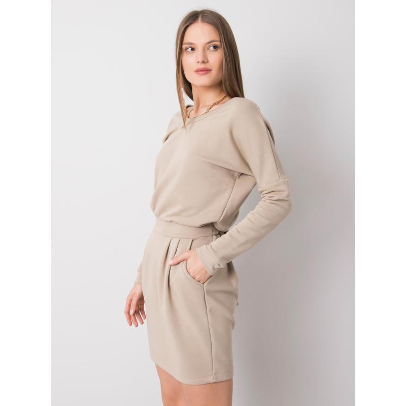 Női Kloe ruha RUE PARIS bézs RUE PARIS beige