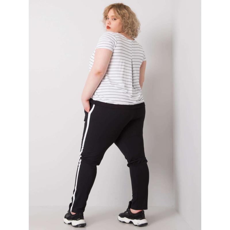 Női plus size melegítőnadrág KAIRI fekete