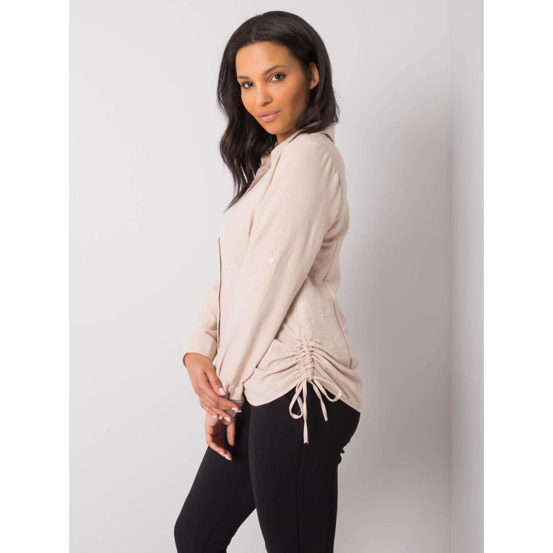 Dámská košile Zayna RUE PARIS béžová 