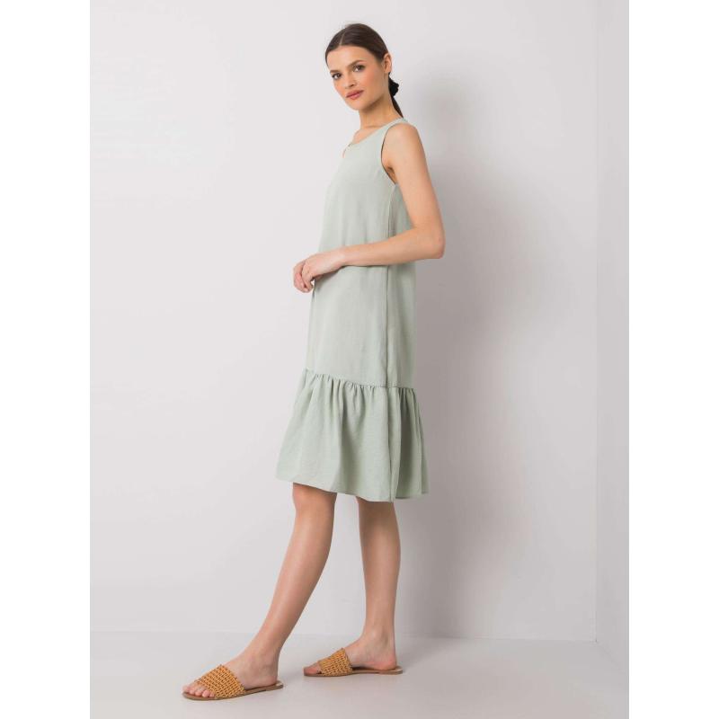 Dámske rifľové šaty Jossie RUE PARIS mint green