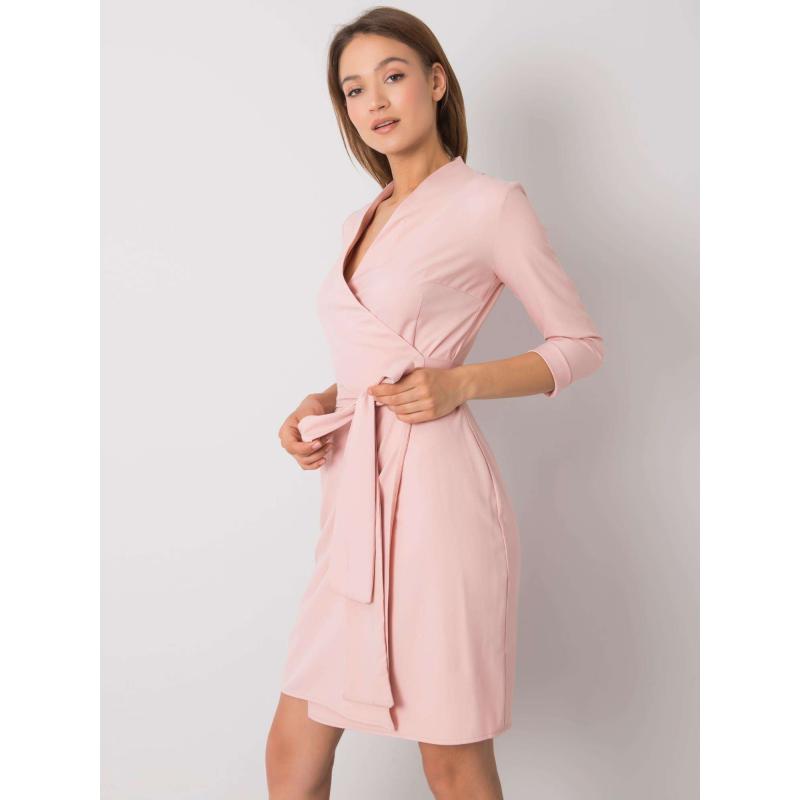 Női EDELIE ruha nyakkendővel rózsaszínű