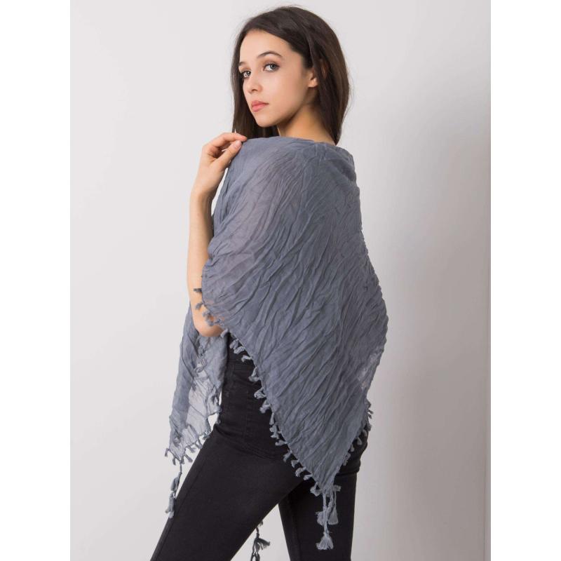 Női rojtos sál AMOS szürke