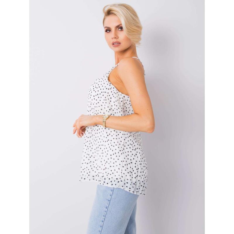 Dámský top vzorovaný Maribelle SUBLEVEL bílý 
