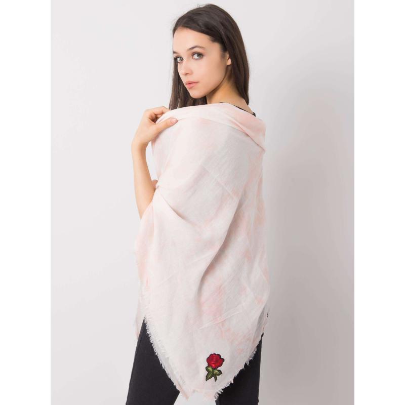 Dámská šála se záplatami DAVION broskvová 