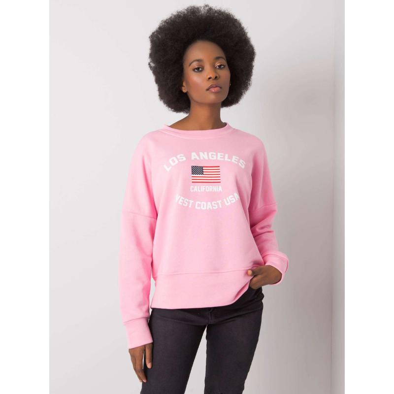 Dámská mikina s potiskem Loretta RUE PARIS růžová 