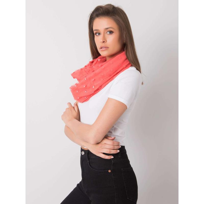 Dámský šátek se vzorem BRANSON korálový 