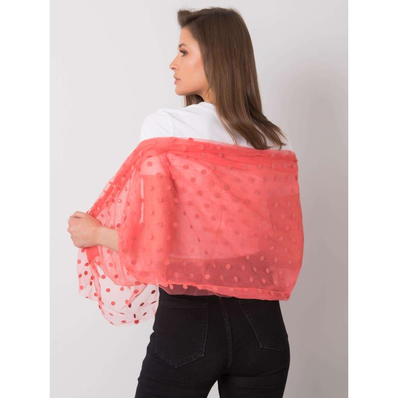 Dámský šátek se vzorem BRANSON korálový 