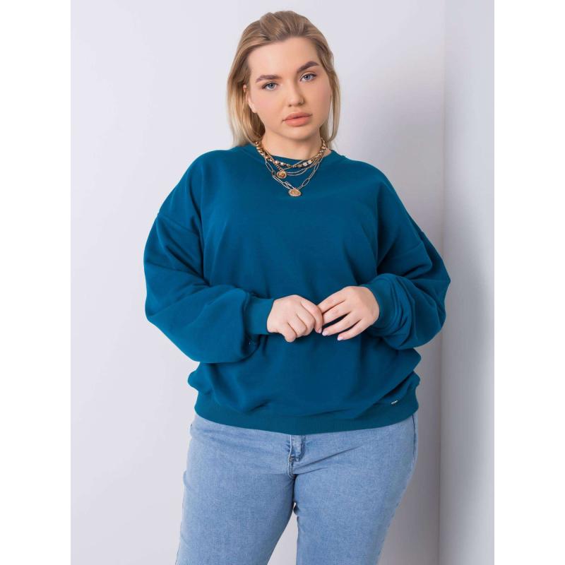 Női plus size pulóver MISCHA kék