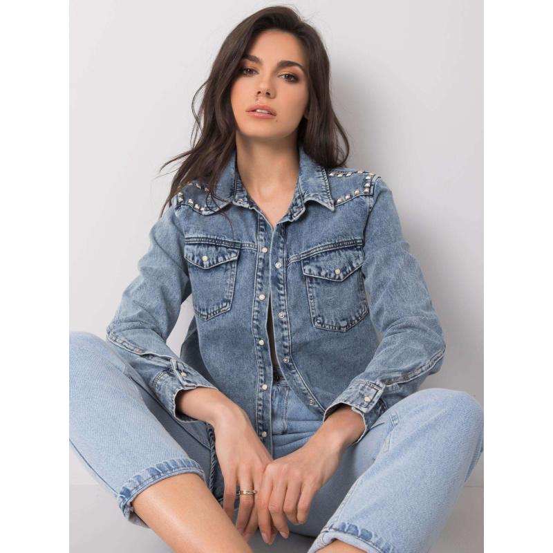 Női farmer ing ANNEKA kék