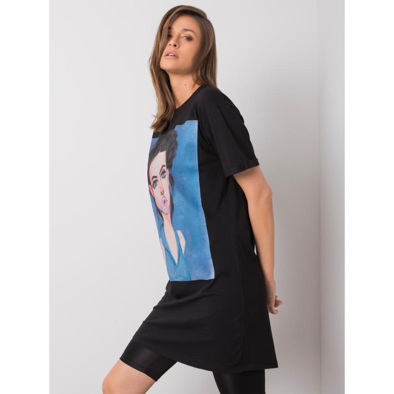 Dámská tunika s potiskem Eira SUBLEVEL černá 