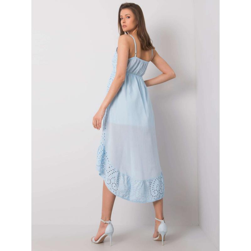 Dámské šaty s volánky Clover OCH BELLA modré 