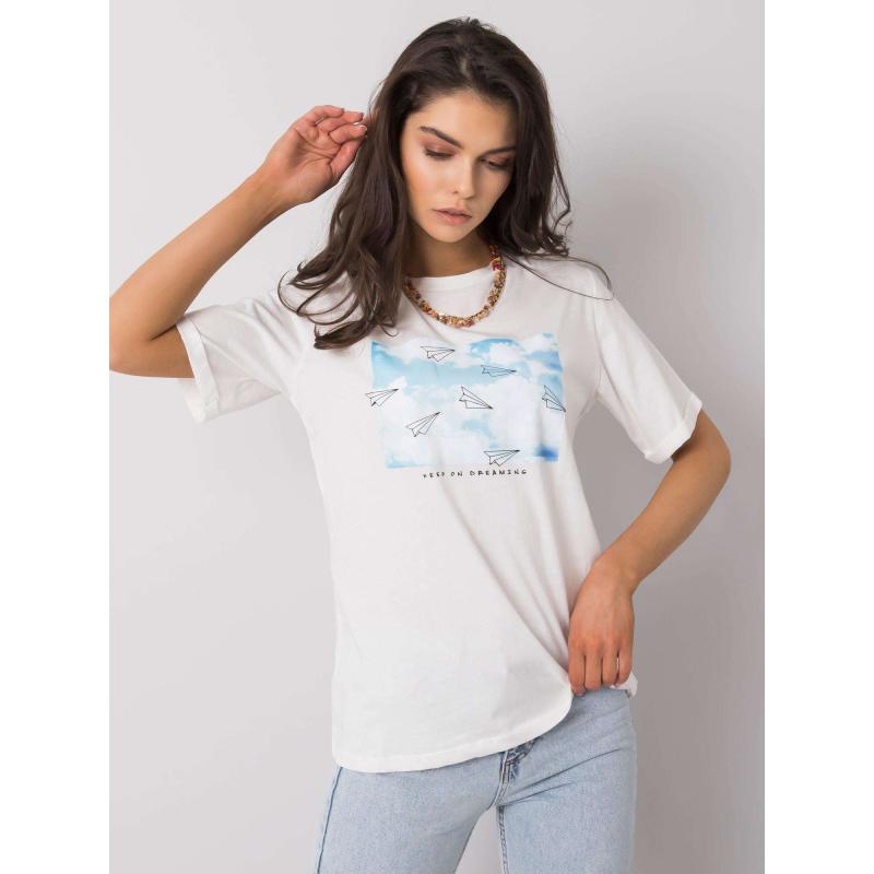 Dámské tričko s potiskem DAEL bílé 