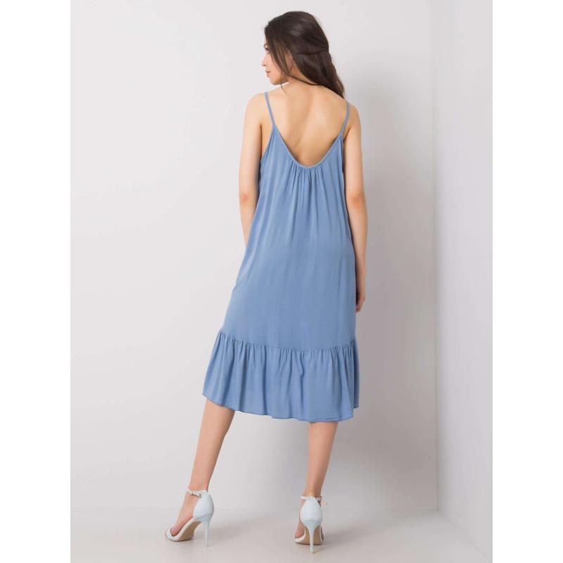 Dámské šaty s volánem Madilyn OCH BELLA modré 