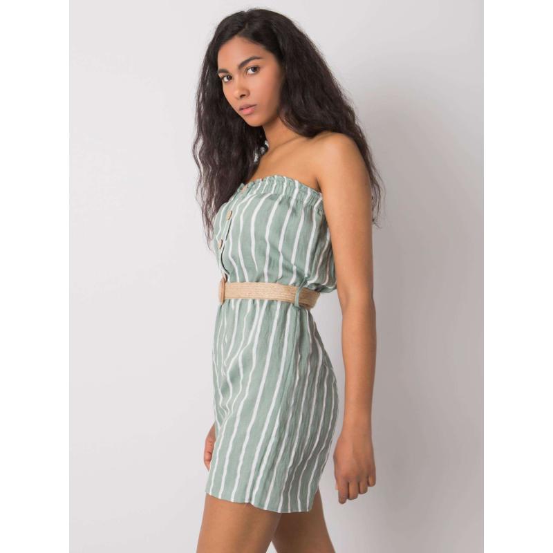 Dámský overal Soledad RUE PARIS zelenobílý  