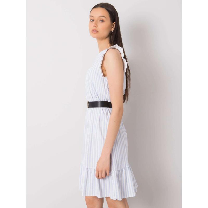Női csíkos ruha CLARABELLE világoskék