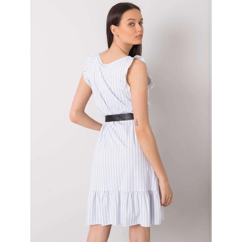 Női csíkos ruha CLARABELLE világoskék