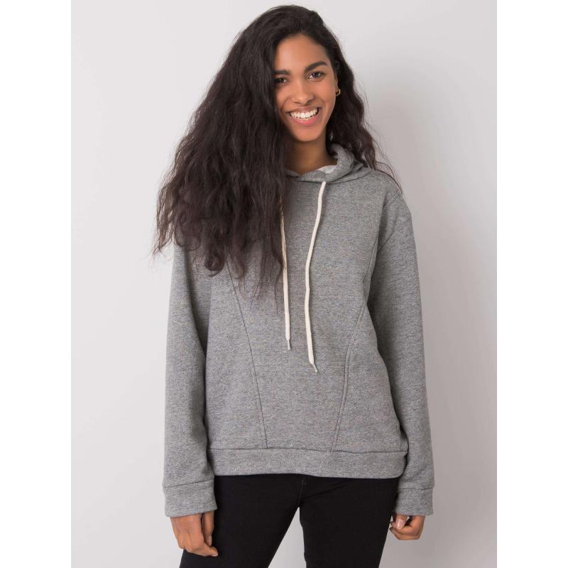 Dámska mikina s kapucňou EMY sivá