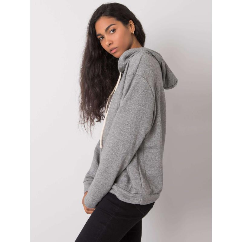 Dámska mikina s kapucňou EMY sivá