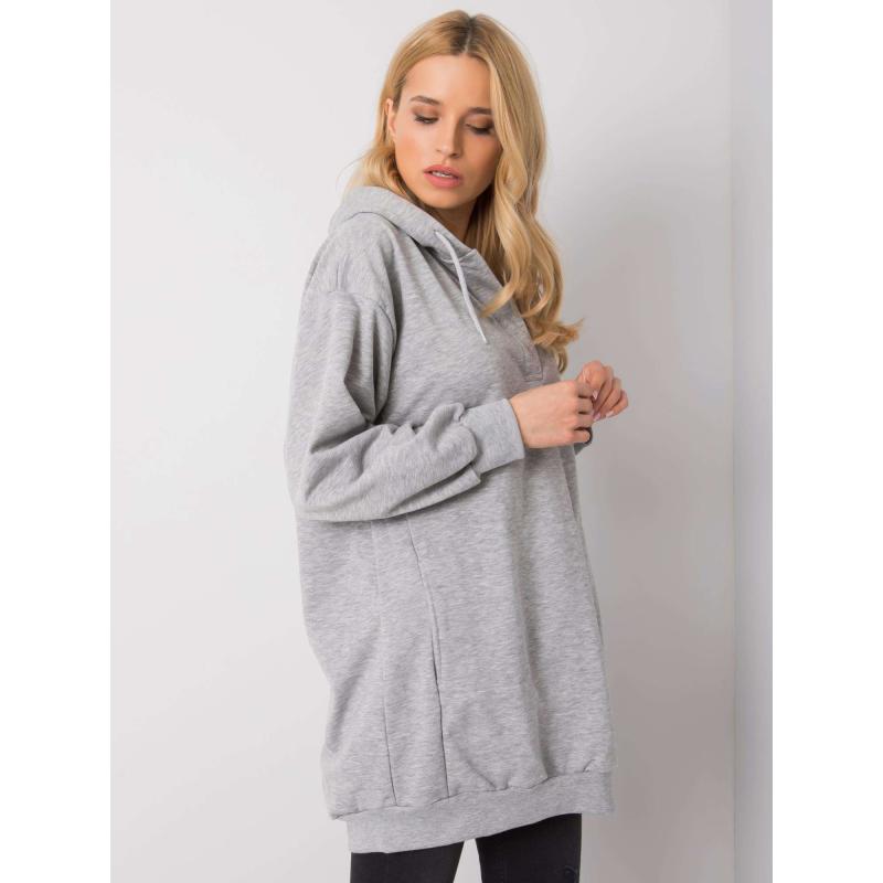Dámská mikina s kapucí OLIVE šedá 