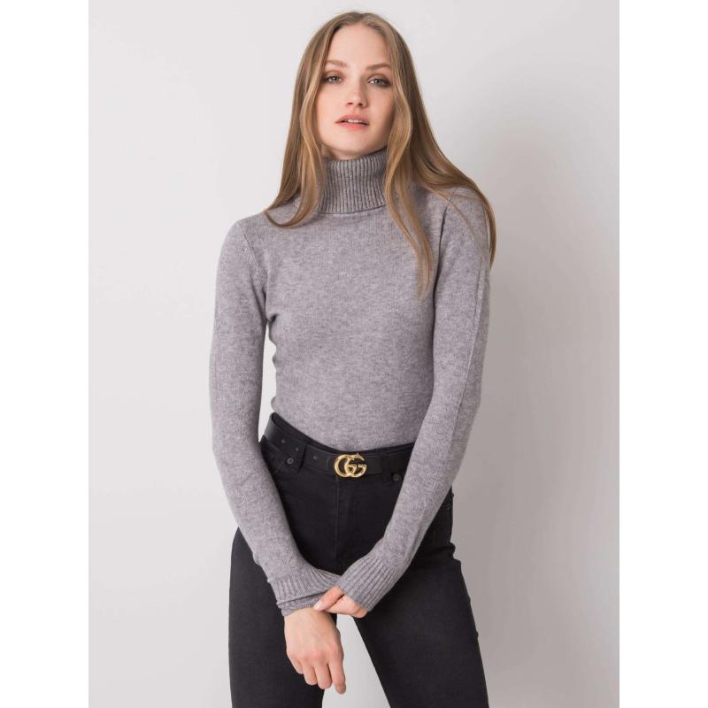 Dámský svetr s rolákem POLLY šedá