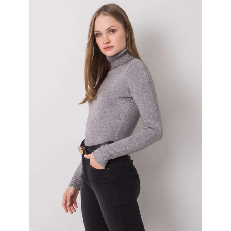 Dámský svetr s rolákem POLLY šedá