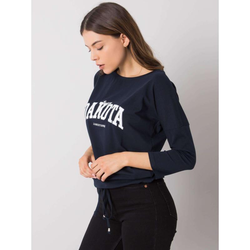 Dámská halenka s potiskem Rosita RUE PARIS námořnicky modrá 