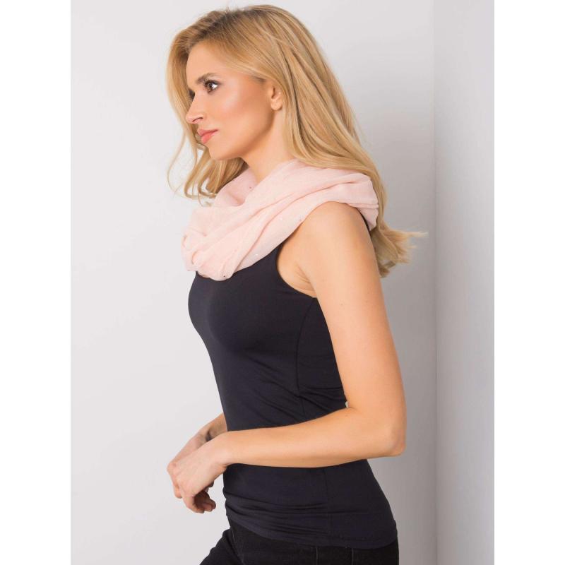 Dámský šátek s třpytivou aplikací ESTEBAN broskvový