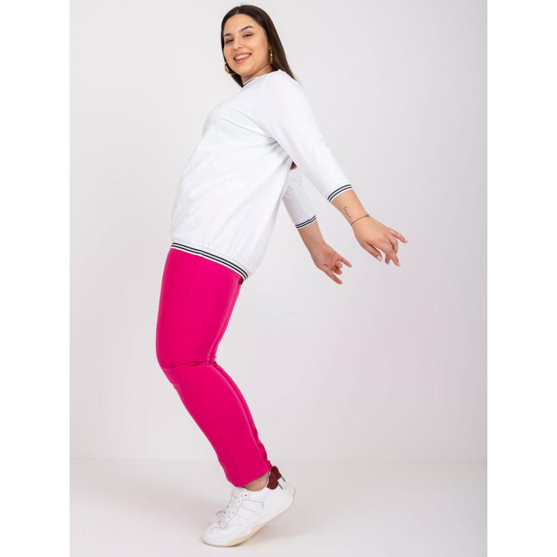 Dámská halenka plus size PEARL bílá