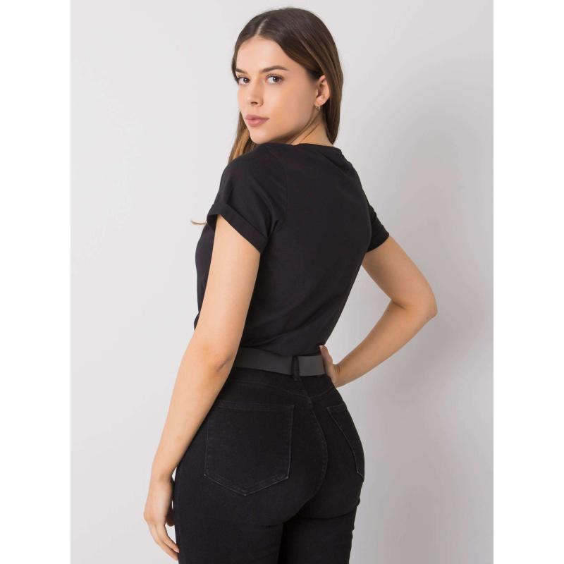 Dámské tričko s potiskem Ibbie RUE PARIS černé 