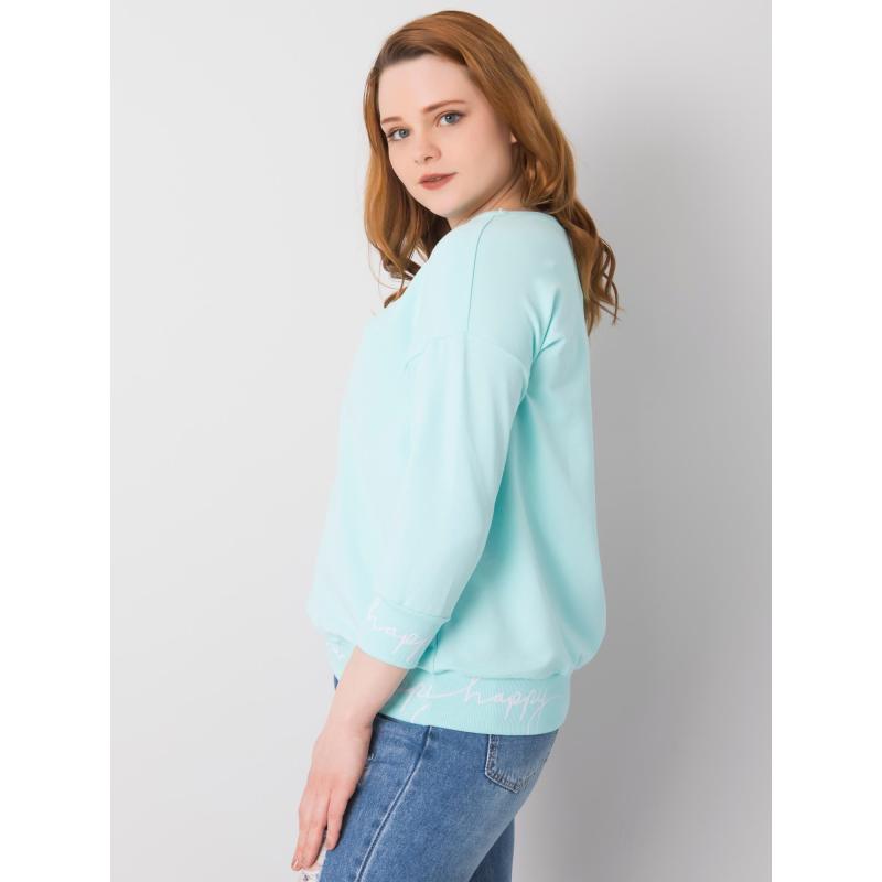 Női kapucnis CHARLIZA menta zöld