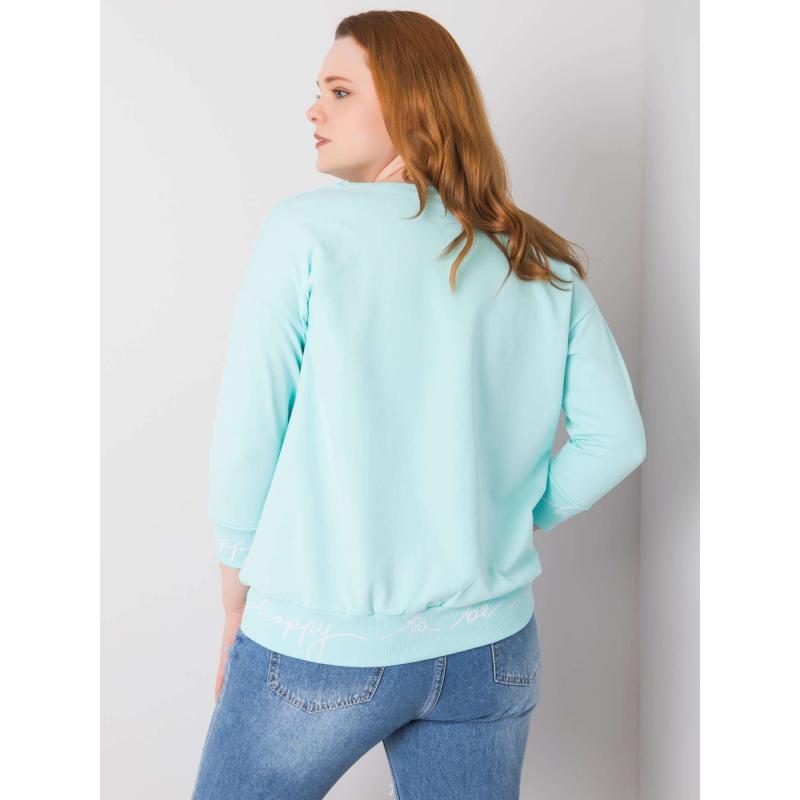 Női kapucnis CHARLIZA menta zöld