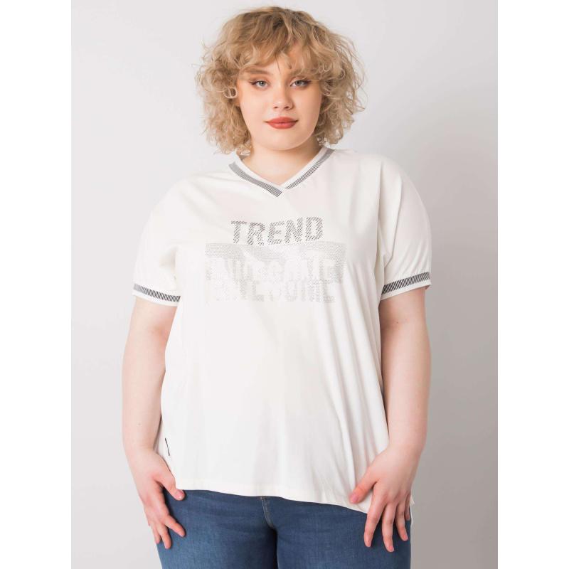 Dámská halenka plus size BILLI bílá