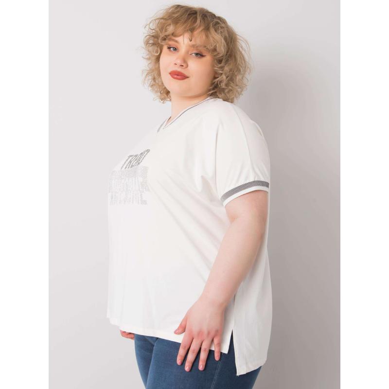 Dámská halenka plus size BILLI bílá