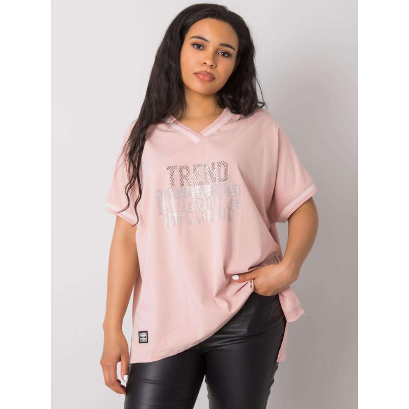 Dámská halenka plus size BILLI růžová