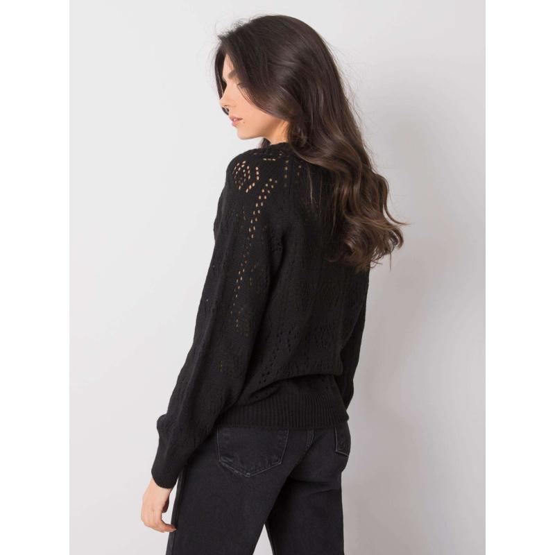 Dámský svetr na knoflíky Sierra OCH BELLA černý 