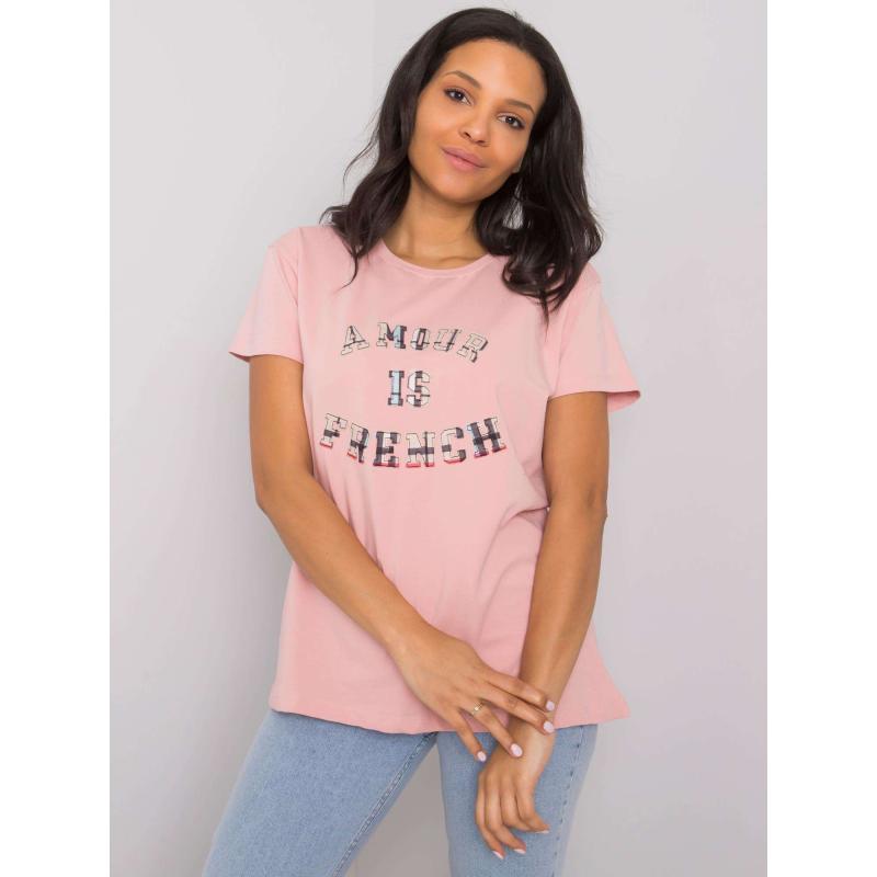 Dámské tričko s nápisem ELANI růžové 