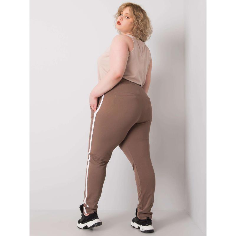 Női plus size melegítőnadrág KAIRI bézs