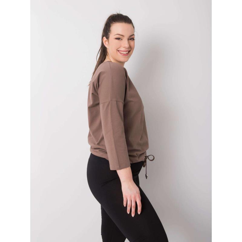 Női plus size blúz SANDY barna