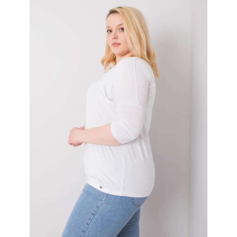 Dámská halenka MARIEL plus size bílá 